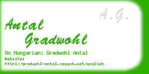 antal gradwohl business card